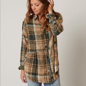 Easy Street Free People Plaid Tunic